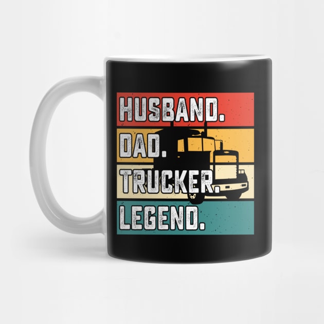 Husband Dad Trucker Legend by AymanShop29